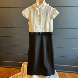 Black and Off-White Dress